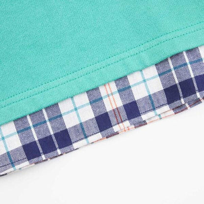 電車刺繡拼接下襬衛衣（80～150）