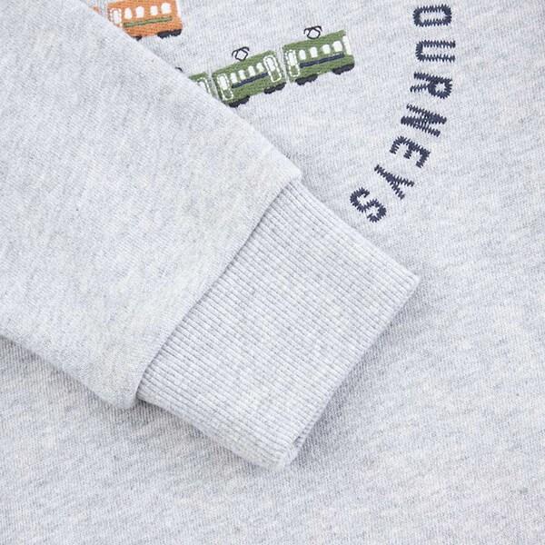 電車刺繡拼接下襬衛衣（80～150）
