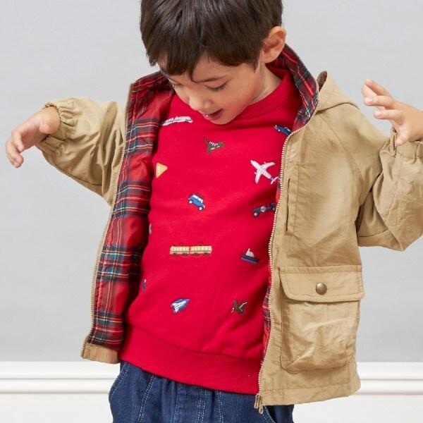 KPBOY 交通工具恐龍刺繡衛衣（80～150）