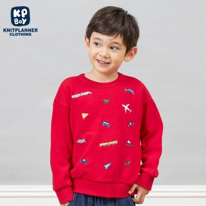 KPBOY 交通工具恐龍刺繡衛衣（80～150）