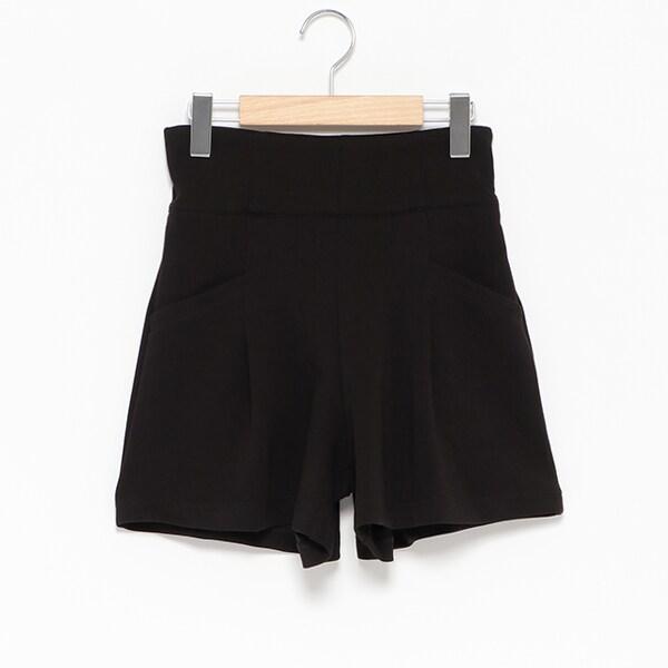 高腰剪裁短褲
