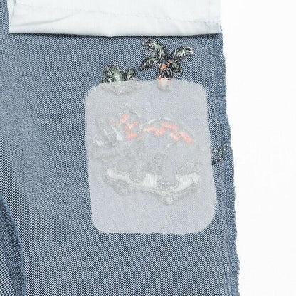 【人氣商品】【直營店無售】恐龍刺繡長款錐形褲