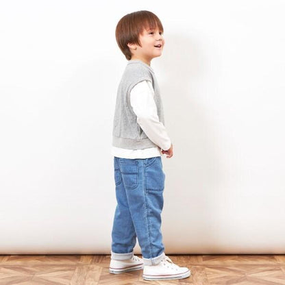 KPBOY 馬甲疊穿風格T恤（110～160）