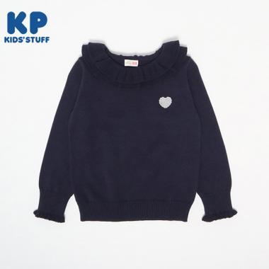 荷葉邊領毛衣（80～150）