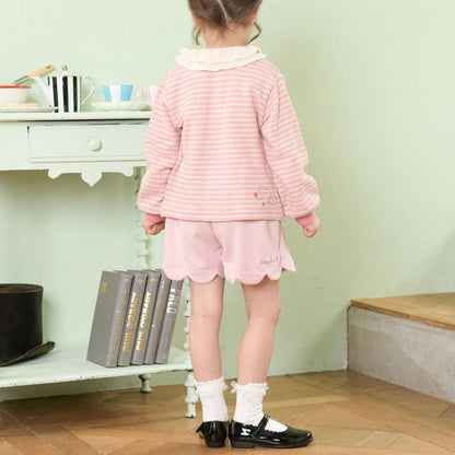 荷葉邊領毛衣（80～150）