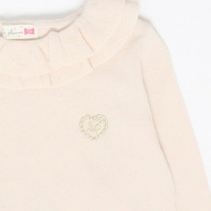 荷葉邊領毛衣（80～150）