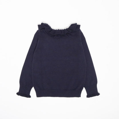 荷葉邊領毛衣（80～150）