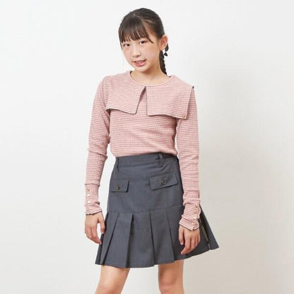 內搭短褲百褶裙（140～150）