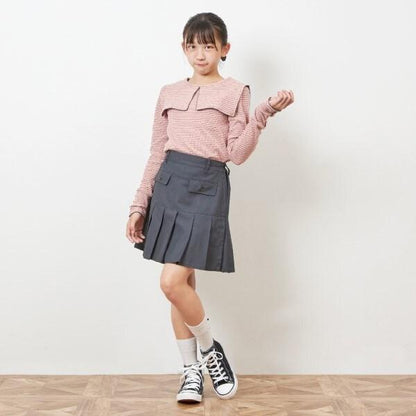 內搭短褲百褶裙（140～150）
