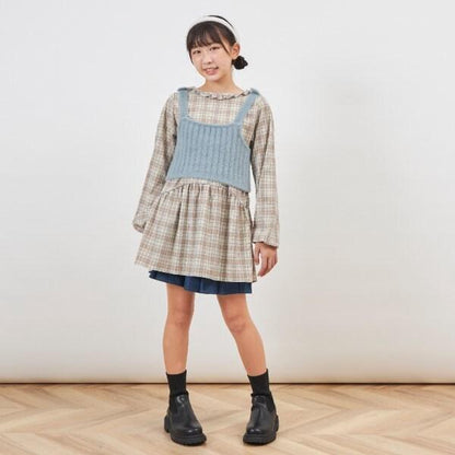 troislapins 針織背心與長款上衣套裝（140～160）