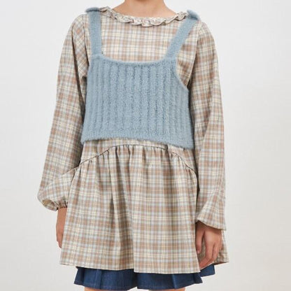 troislapins 針織背心與長款上衣套裝（140～160）