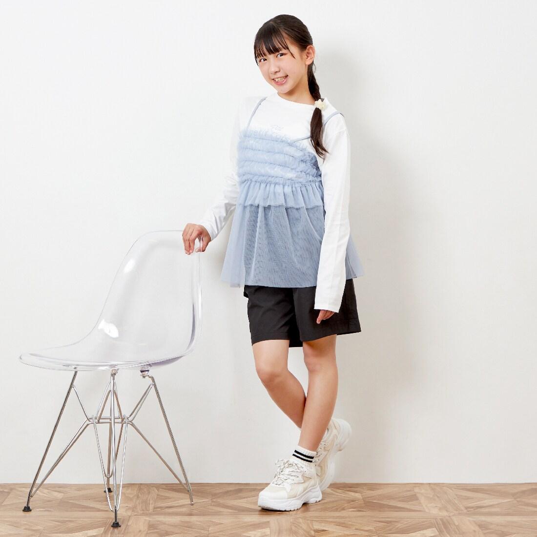 troislapins 網紗吊帶背心&長袖T恤套裝(140～160)