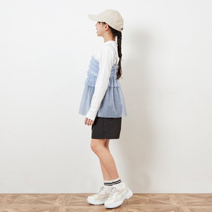 troislapins 網紗吊帶背心&長袖T恤套裝(140～160)