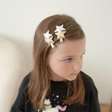 閃亮星星髮夾2件套