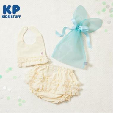KP 兔耳禮品袋嬰兒圍嘴和燈籠褲套裝