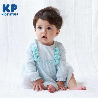 花朵圖案雪紡長款上衣&連體衣套裝