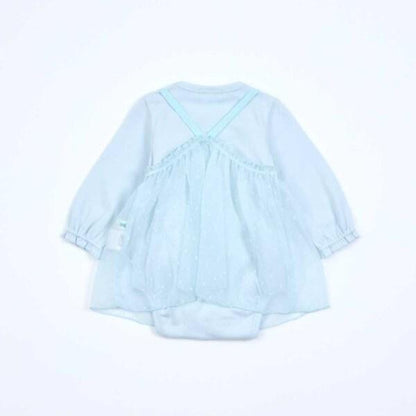 花朵圖案雪紡長款上衣&連體衣套裝