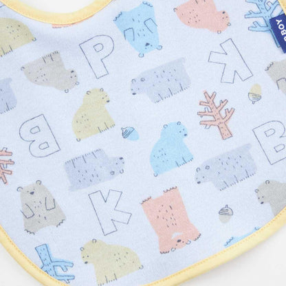 KPBOY 日本製/熊圖案可雙面用圍兜