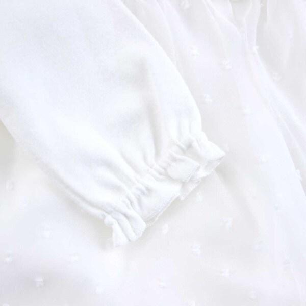 花朵圖案雪紡長款上衣&連體衣套裝