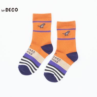 日本製/恐龍圖案中筒襪(11～23)