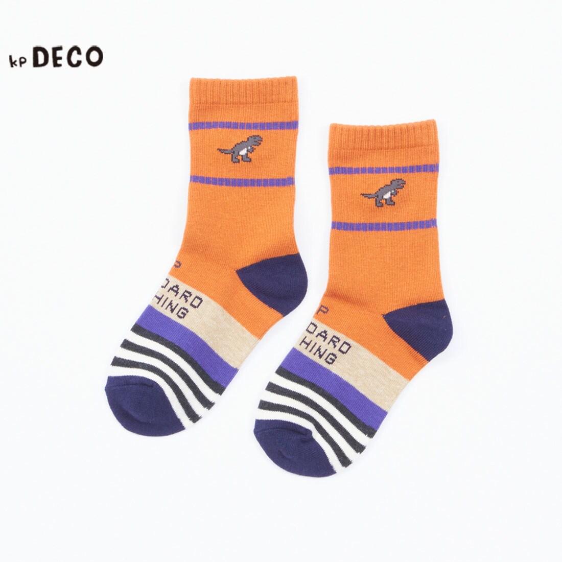日本製/恐龍圖案中筒襪(11～23)