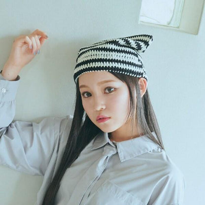 貓耳針織帽