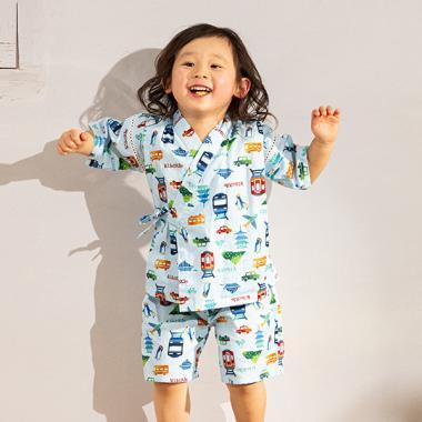 交通工具圖案兒童和服套裝