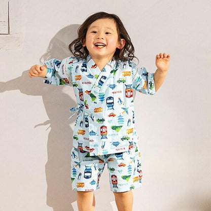 交通工具圖案兒童和服套裝