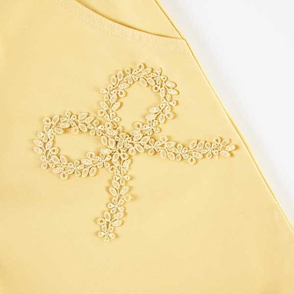 荷葉邊剪裁彈力府綢五分褲(90)