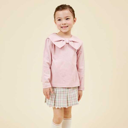 【TioTio抗病毒加工】蝴蝶結領T恤（110～130）