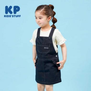 斜紋布/牛仔布揹帶裙（110～130）