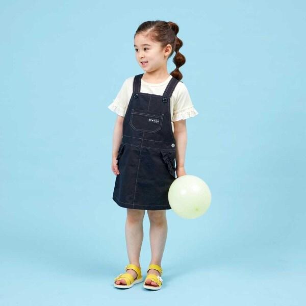 斜紋布/牛仔布揹帶裙（110～130）