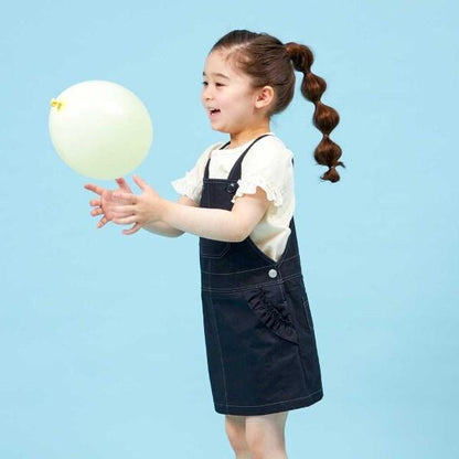 斜紋布/牛仔布揹帶裙（110～130）