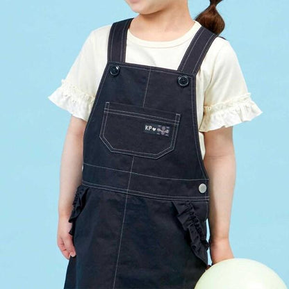 斜紋布/牛仔布揹帶裙（110～130）