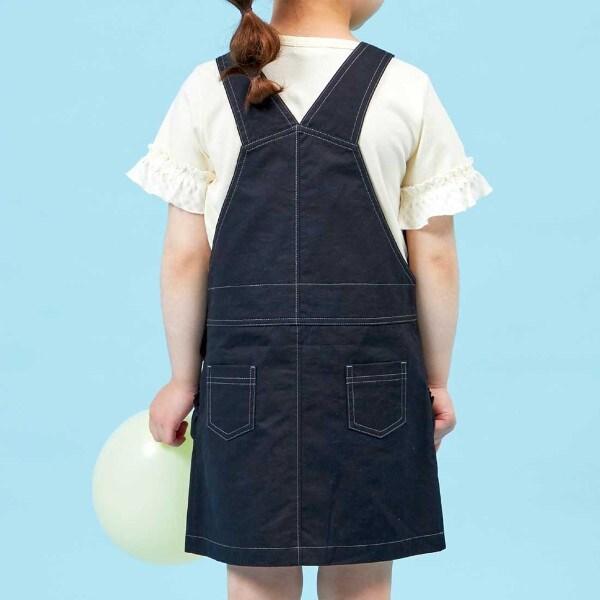 斜紋布/牛仔布揹帶裙（110～130）