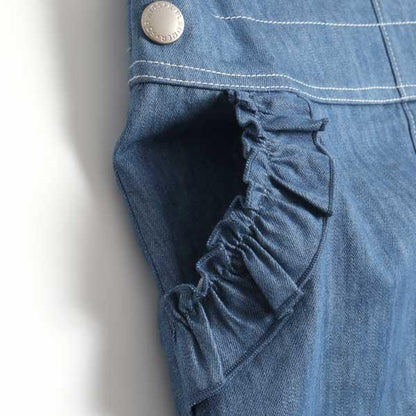 斜紋布/牛仔布揹帶裙（110～130）