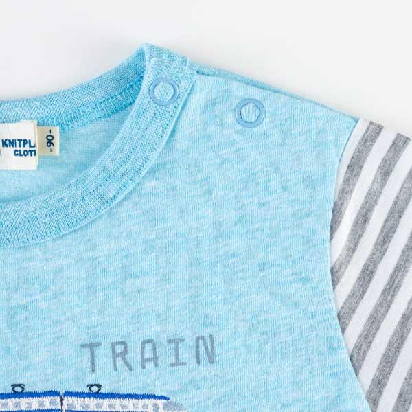 甜品棉質電車圖案T恤（80～90）