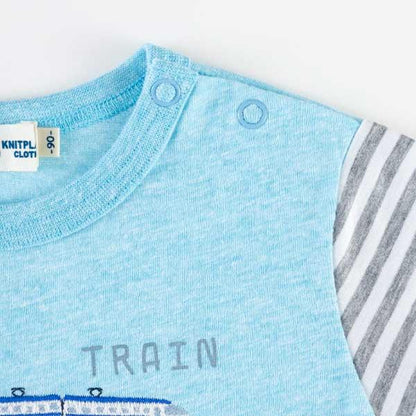 甜品棉質電車圖案T恤（80～90）