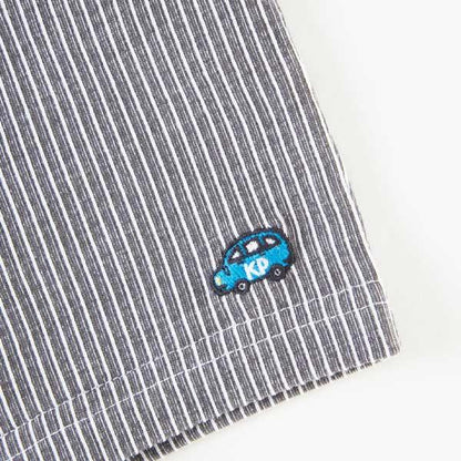 先染條紋半褲（80～90）