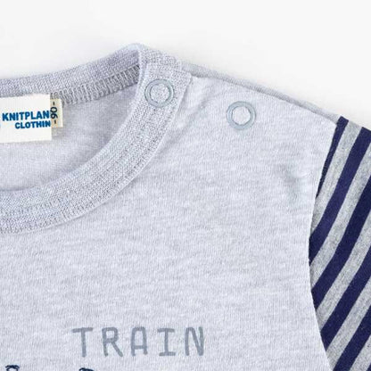 甜品棉質電車圖案T恤（80～90）