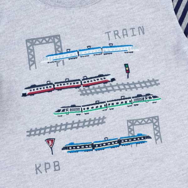 甜品棉質電車圖案T恤（80～90）