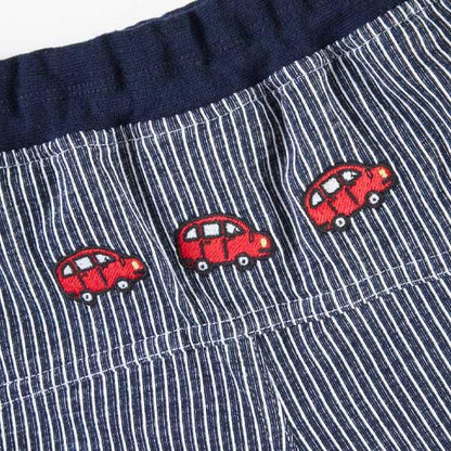 先染條紋半褲（80～90）