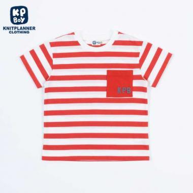 條紋短袖T恤（100～130）