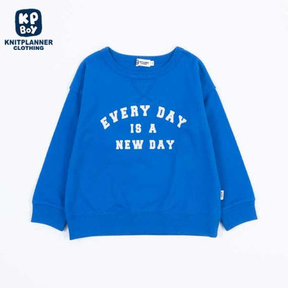 印花標誌衛衣風長袖T恤（100～130）