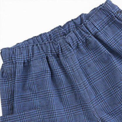 格紋中褲（100～130）