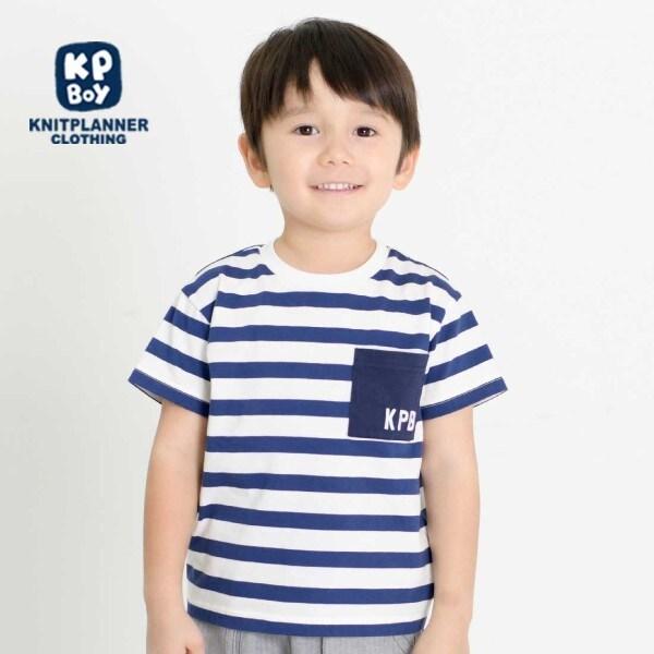 條紋短袖T恤（100～130）