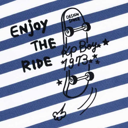 條紋短袖T恤（100～130）