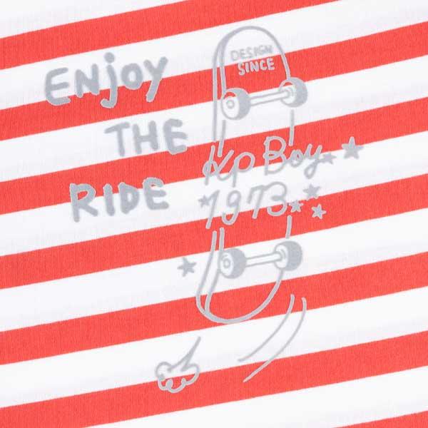 條紋短袖T恤（100～130）