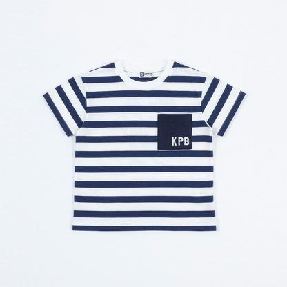 條紋短袖T恤（100～130）