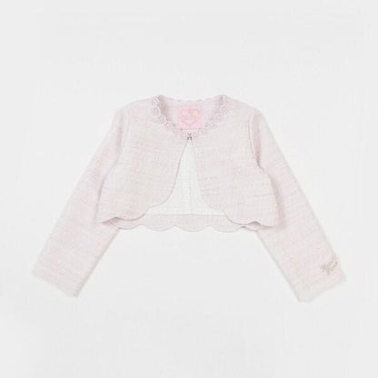 花呢面料下襬波浪邊夾克